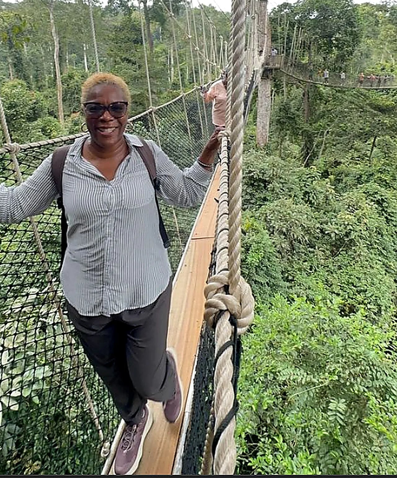 Dr. TLC on the Kakum National Park canopy walk